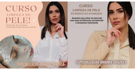 Curso Limpeza de Pele - Amanda Graziela